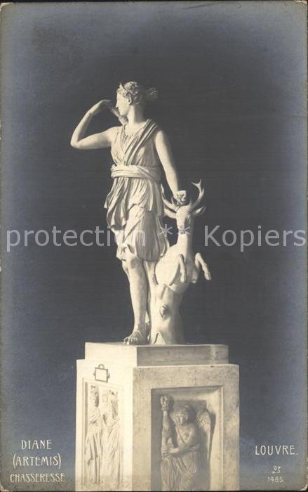 Skulpturen Diane Artemis Louvre Chasseresse