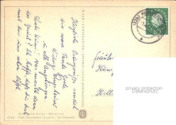 Kuenstlerkarte Erich Meier Margerite – Bild 2