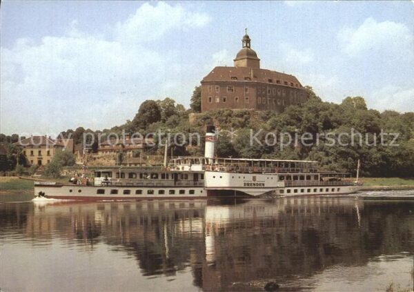 Dampfer Seitenrad Dresden Weisse Flotte