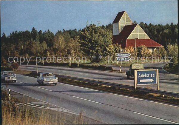 Autobahn BAB München-Stuttgart Autobahnkirche Ma