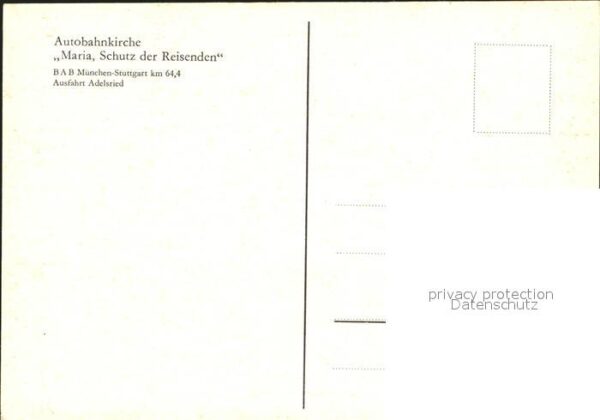 Autobahn BAB München-Stuttgart Autobahnkirche Ma – Bild 2