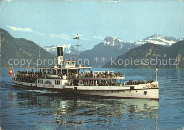 Dampfer Seitenrad Unterwalden Vierwaldstättersee