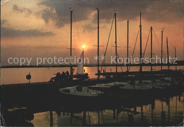Segelboote Dümmersee Abendstimmung