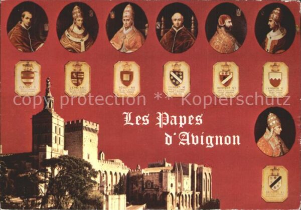 Papst Les sept Papes Avignon