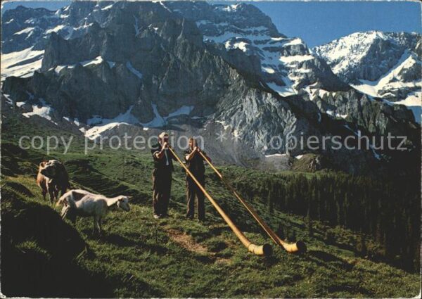 Alphorn Alphornbläser Bonderalp