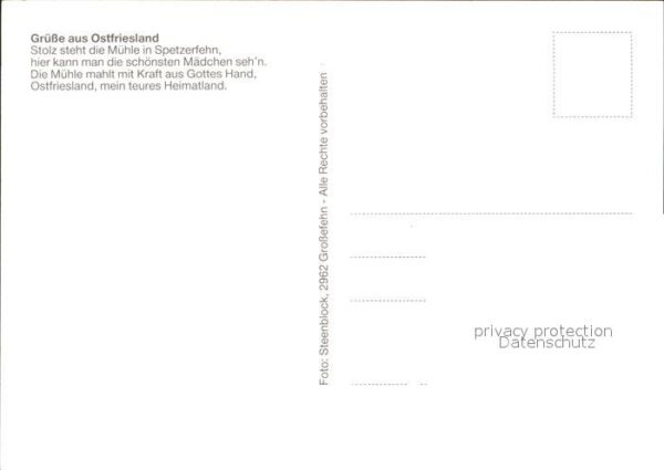 Windmuehle Ostfriesland Gedicht – Bild 2