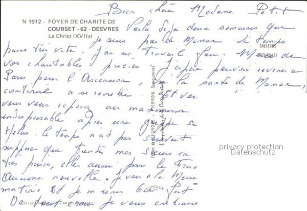 Religion Le Christ Foyer de Charite Courset Desv – Bild 2