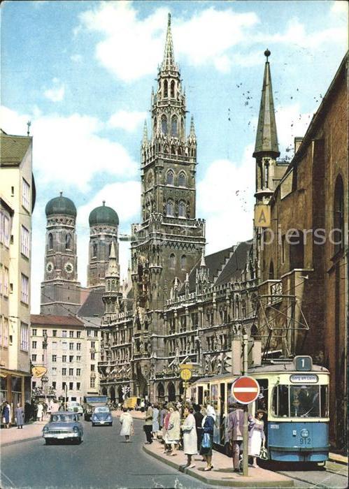 Strassenbahn München Rathaus Frauenkirche