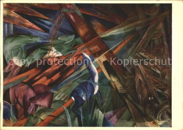Kuenstlerkarte Franz Marc Tierschicksale