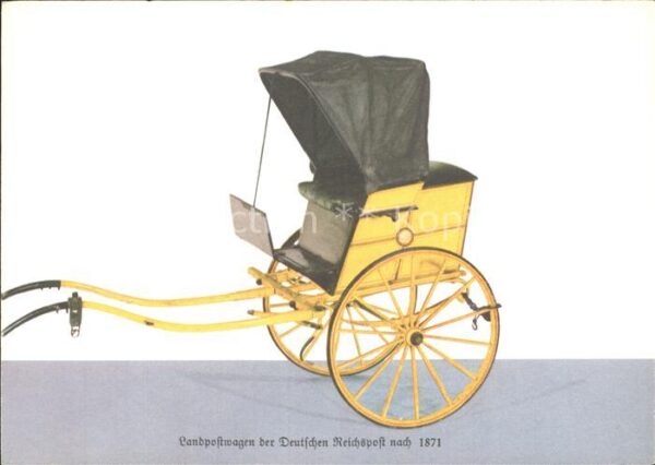 Postkutsche Landpostwagen Deutsche Reichspost 1871