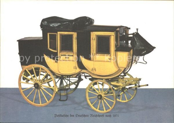 Postkutsche Deutsche Reichspost 1871