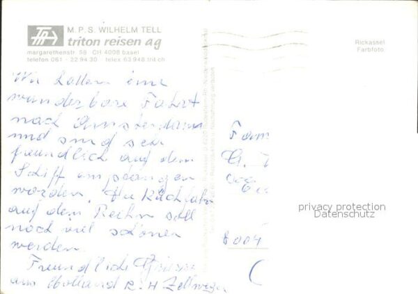 Motorschiffe M.P.S. Wilhelm Tell Triton Reisen – Bild 2