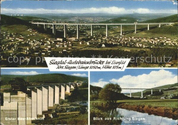 Bruecken Bridges Ponts Siegtal-Autobahnbrücke Bau-Abschnitt