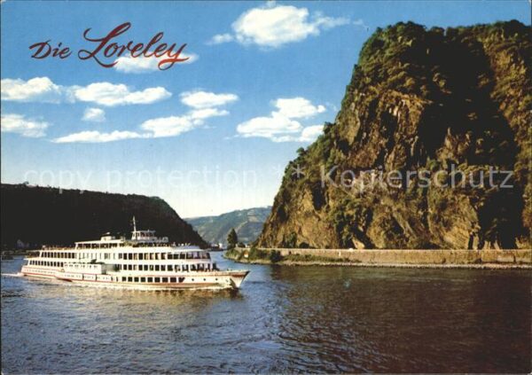 Motorschiffe Loreley-Felsen Rhein