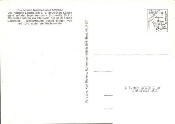 Leuchtturm Lighthouse Amrum – Bild 2