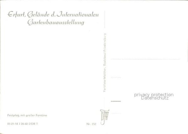 Gartenbauaustellung Erfurt Festplatz Fontäne – Bild 2