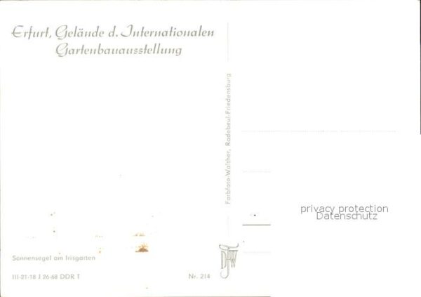 Gartenbauaustellung Erfurt Sonnensegel Irisgarten – Bild 2
