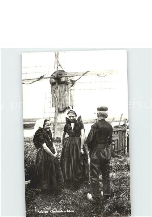 Trachten Holland Axel Axelse Klederdrachten Windmühle