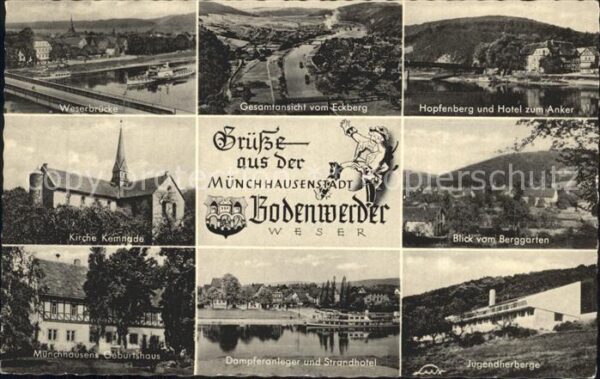 Bodenwerder Weserbrücke Eckberg Hopfenberg Hotel zu