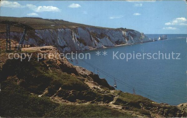 Alum Bay Isle of Wight Chairlift Needles Coast