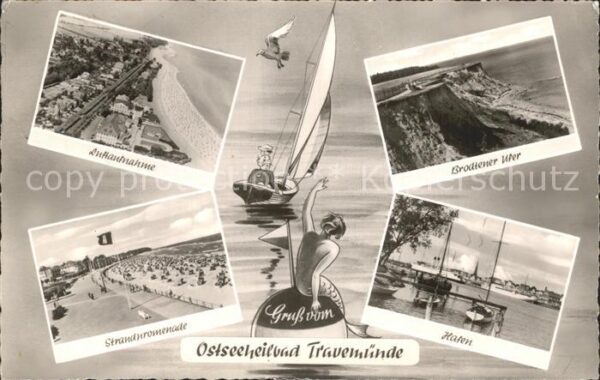 Travemuende Ostseebad Brodtener Ufer Hafen Strandpromenade Fl