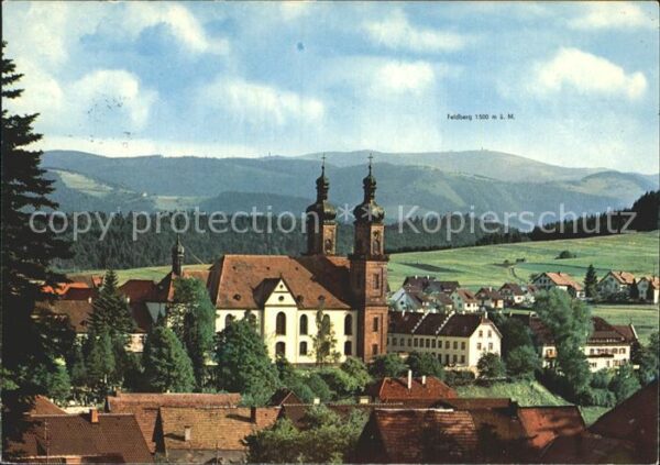 St Peter Schwarzwald Ortsansicht mit Kloster Kirche