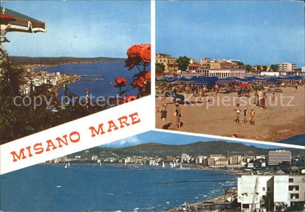 Misano Adriatico Panorama Küste Strand
