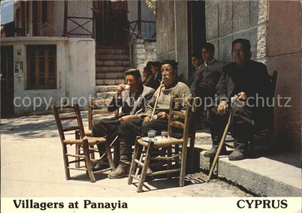 Cyprus Zypern Villagers Dorfbewohner
