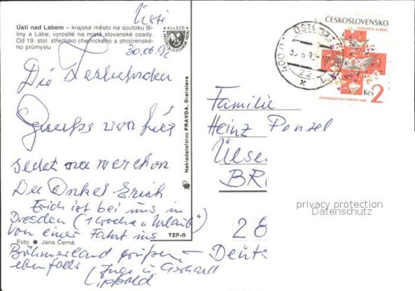 Usti nad Labem Teilansichten Siedlung Hochhäuser Gebäu – Bild 2