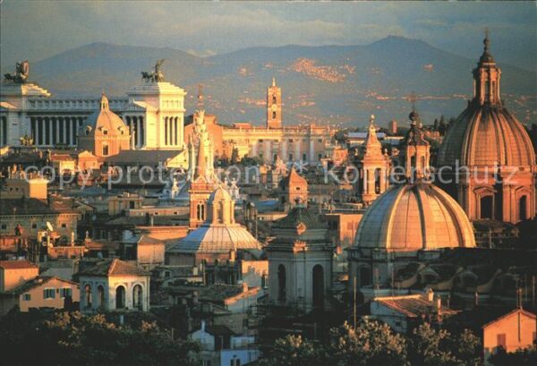 Rom Roma Blick von der Engelsburg über die Kuppe