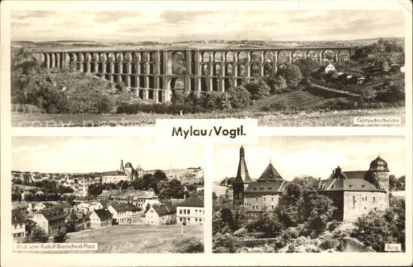 Mylau Göltzschtalbrücke Burg