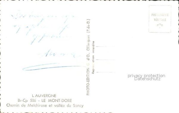 Le Mont-Dore Puy de Dome Chemin de Melchirose Vallee du Sancy – Bild 2