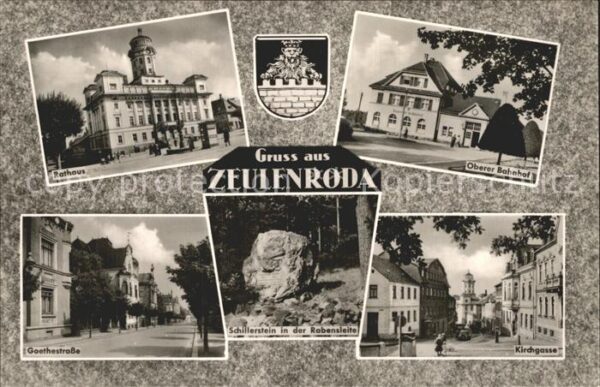 Zeulenroda-Triebes Bahnhof Goethestrasse Kirchgasse Schill