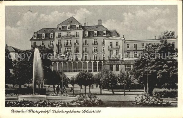 Heringsdorf Ostseebad Usedom Erholungsheim Solidarität