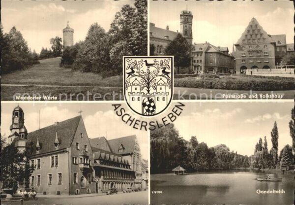 Aschersleben Westdorfer Warte Poststrasse Volkshaus