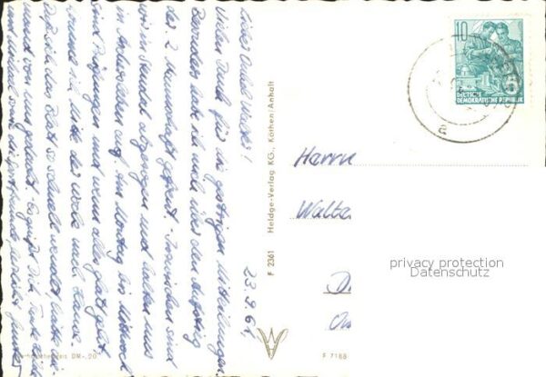 Aschersleben Westdorfer Warte Poststrasse Volkshaus – Bild 2