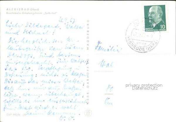 Alexisbad Harz Reichsbahn Erholungsheim Selketal – Bild 2