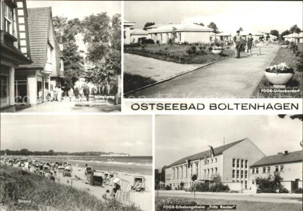 Boltenhagen Ostseebad Strand Mittelweg Erholungsheim Fritz Re