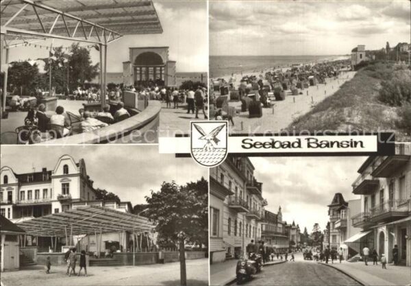Bansin Ostseebad Strand Konzertplatz Strassenpartie