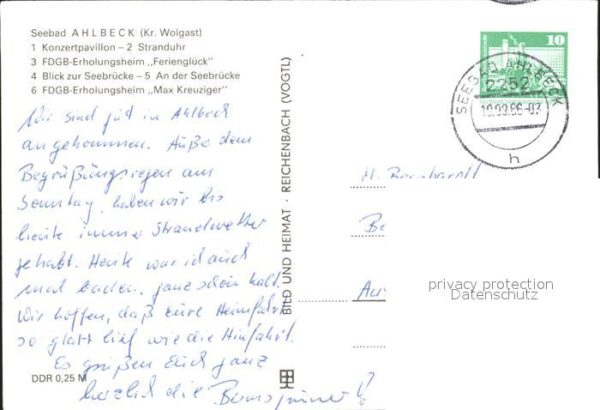 Ahlbeck Uecker-Randow Seebrücke Stranduhr Konzertpavillon Erh – Bild 2