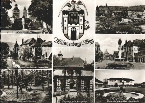 Weissenburg Bayern Kaiser Ludwig Brunnen Wülzburg Ellinger