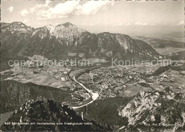 Bad Reichenhall Fliegeraufnahme mit Hochstaufen und Pre