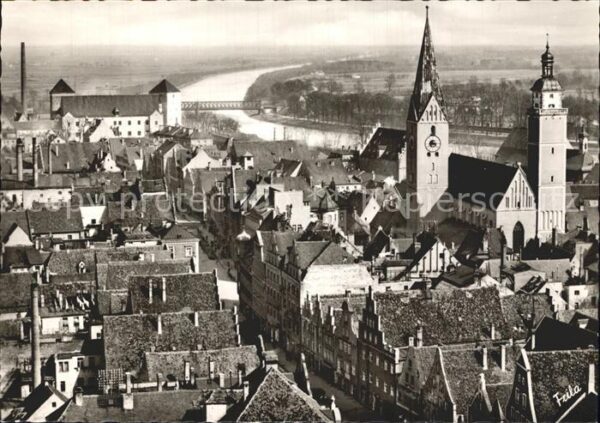 Ingolstadt Donau Untere Stadtpfarrkirche Donaupartie