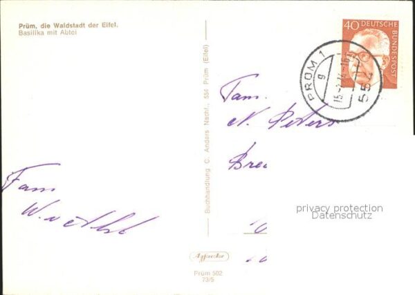 Pruem Eifel Basilika mit Abtei – Bild 2