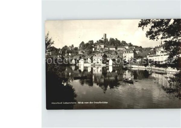 Lobenstein Thueringen Bad Blick von Inselbrücke