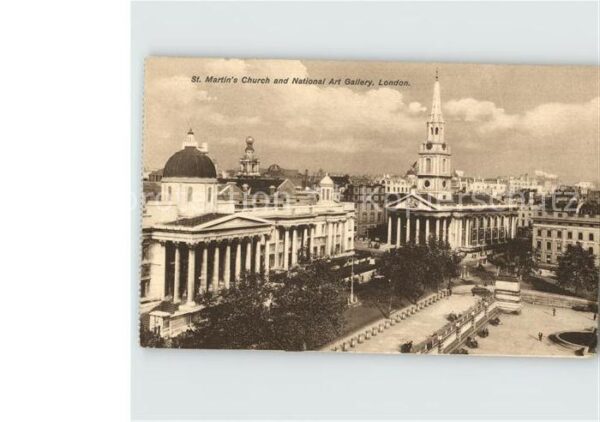 London St. Martins Church and National Art Gal