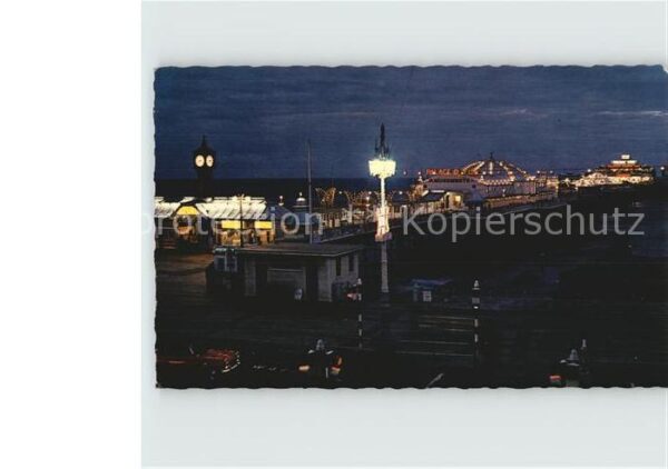 Brighton East Sussex Palace Pier by Night