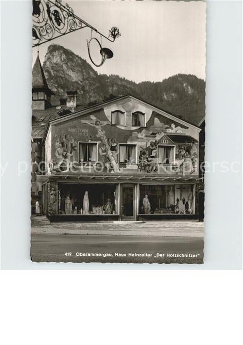 Oberammergau Haus Heinzellre Holzschnitzer
