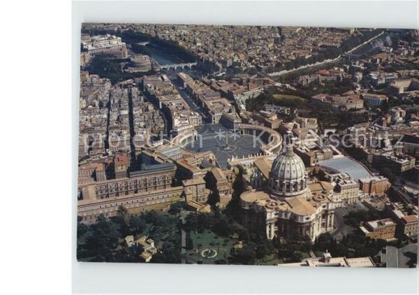 Roma Rom Fliegeraufnahme Piazza S. Pietro