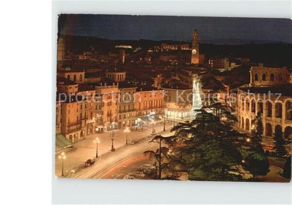 Verona Veneto Piazza Bra Notturno